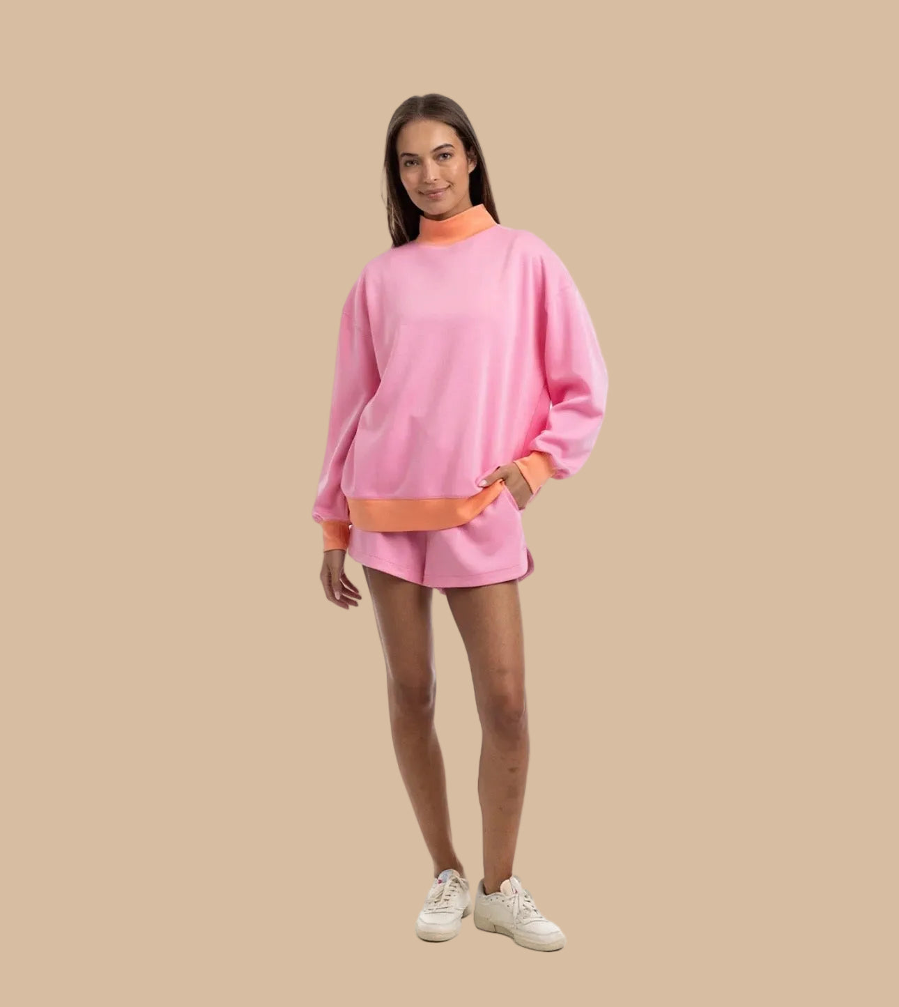 Bubblegum Mock Neck Set (Pre-Order)