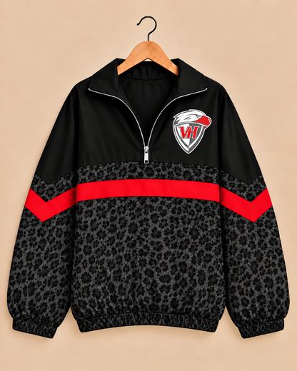 Van Horn Eagles Midnight Leopard Windbreaker