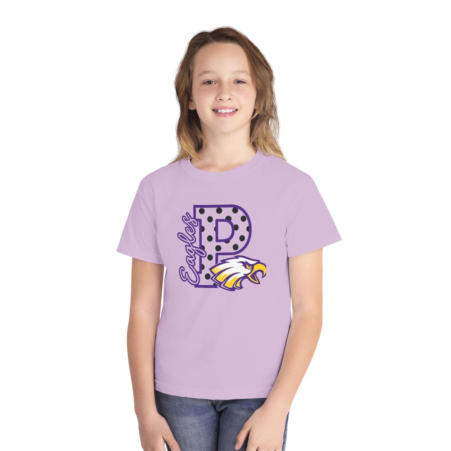 Youth Pecos Polka Dot Pride - Comfort Color Tee - 9 Colors