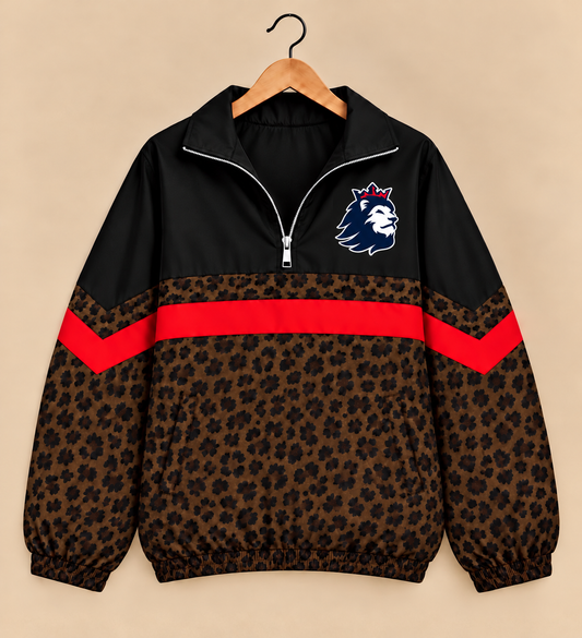 Richland Royals Brown Leopard Windbreaker