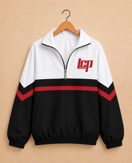 Classic Red & Black Windbreaker - Lubbock Cooper