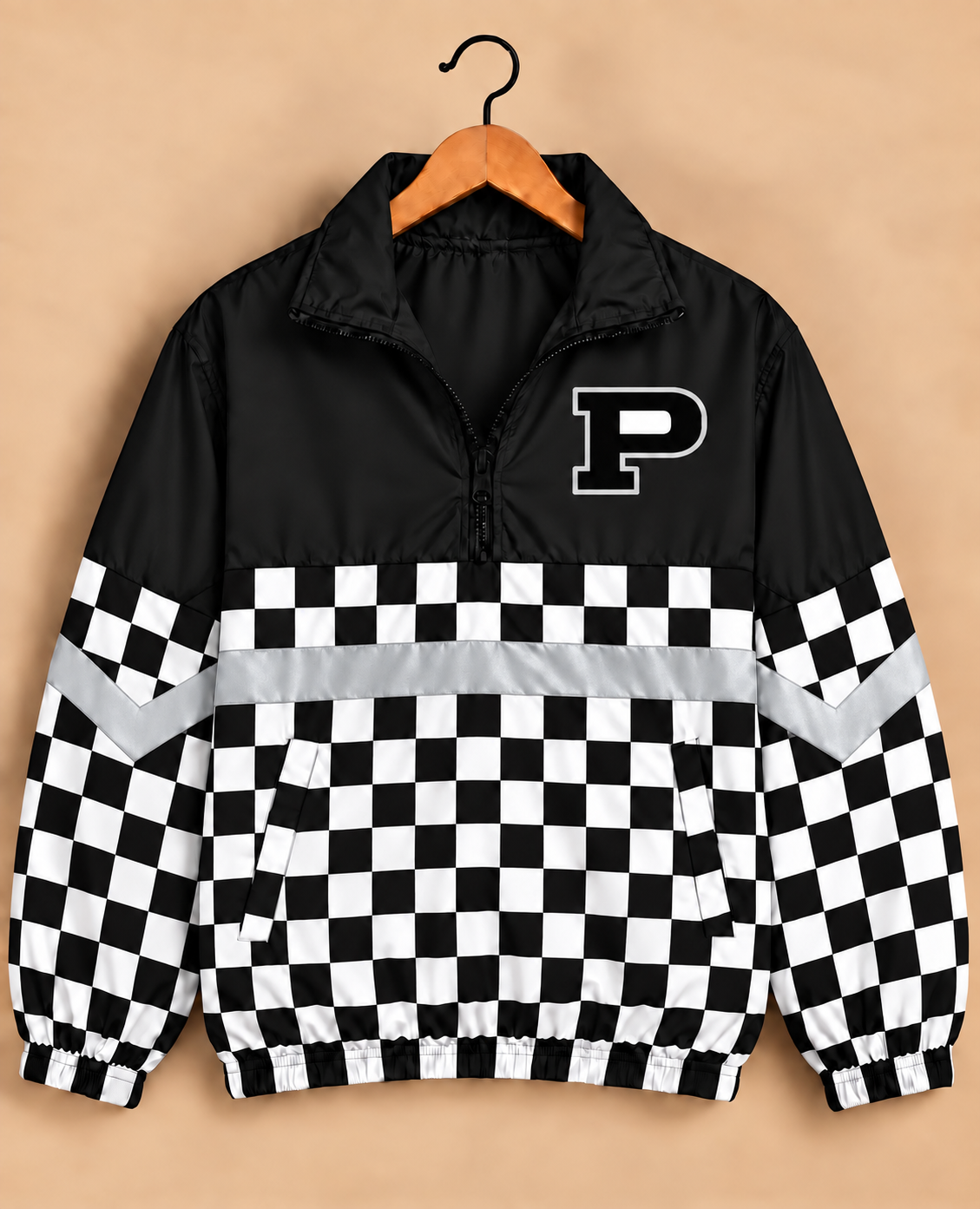 Permian Panthers Checkered Windbreaker