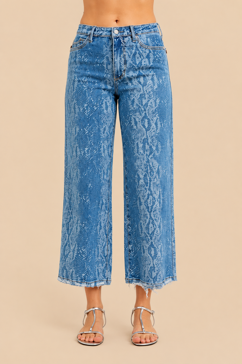 Lady High Rise Ankle Wide Leg Jeans - Judy Blue