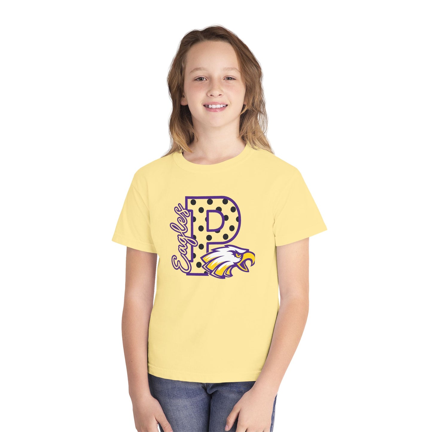 Youth Pecos Polka Dot Pride - Comfort Color Tee - 9 Colors