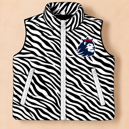 Richland Royals Zebra Puffer Vest - PREORDER