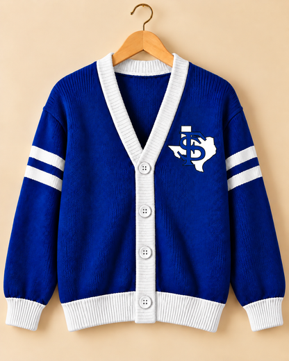Fort Stockton Game Day Varsity Cardigan | Adult & Children’s - white