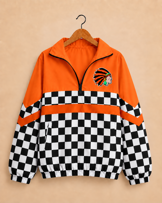 Westville Blackhawks Checkered Windbreaker
