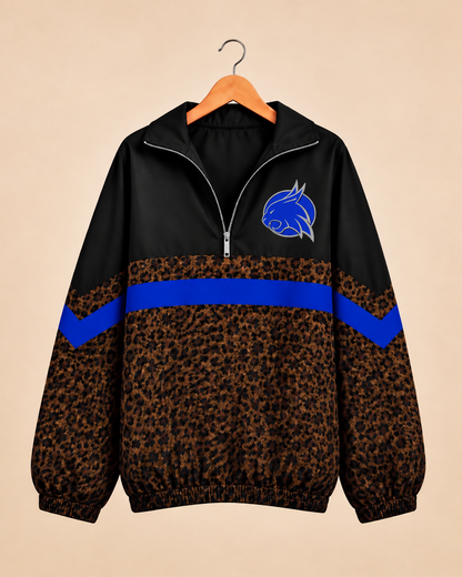 Smyer Brown Leopard Windbreaker