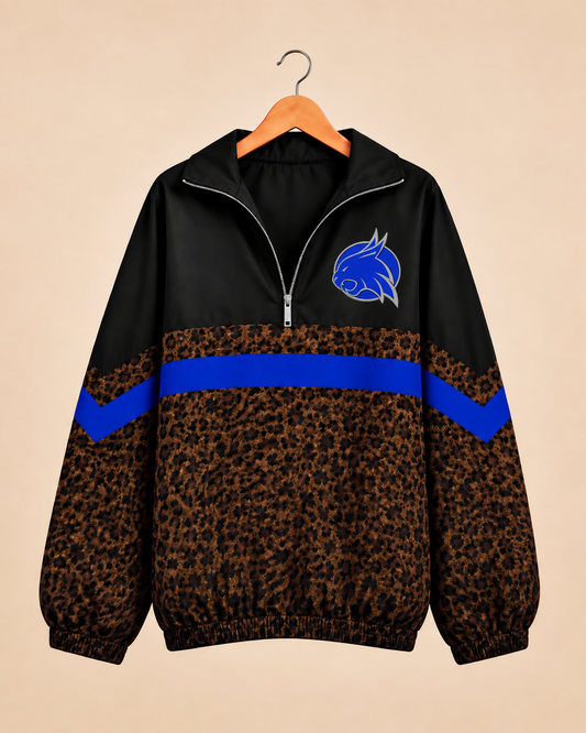 Smyer Brown Leopard Windbreaker