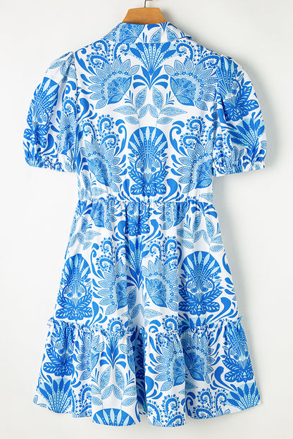 The Ella Mae Blue Mini Dress