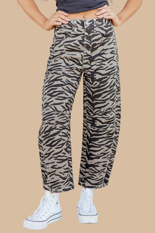 Can't Be Tamed Barrel Jeans