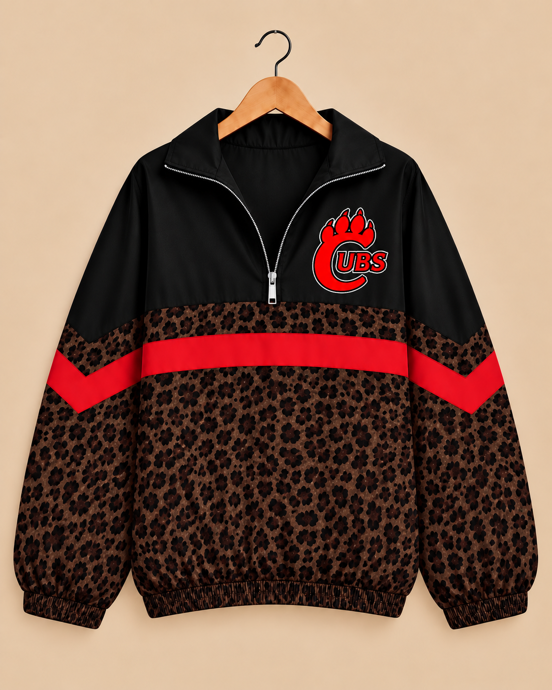 Brownfield Brown Leopard Windbreaker