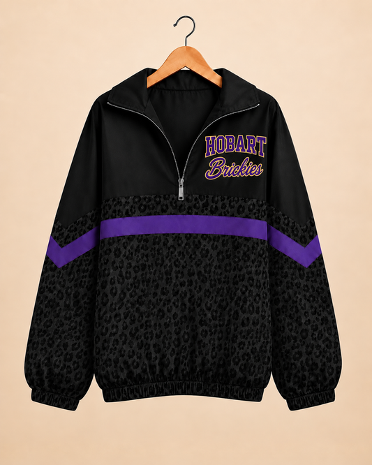 Tarleton State Midnight Leopard Windbreaker