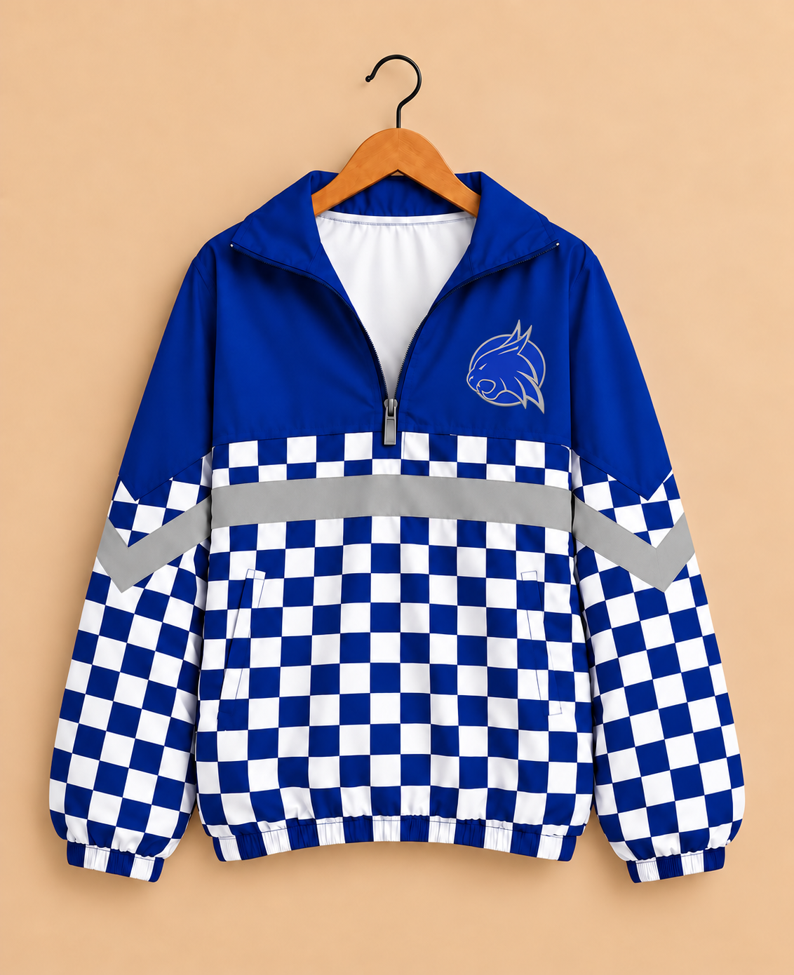 Smyer Checkered Windbreaker