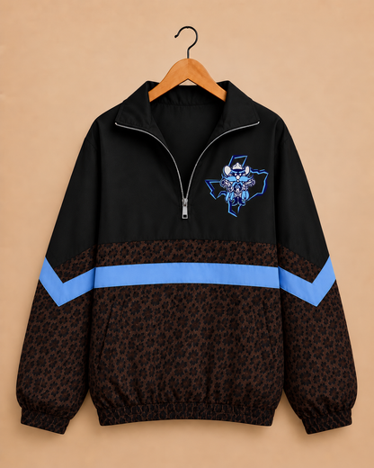 Greenwood Rangers Brown Leopard Windbreaker