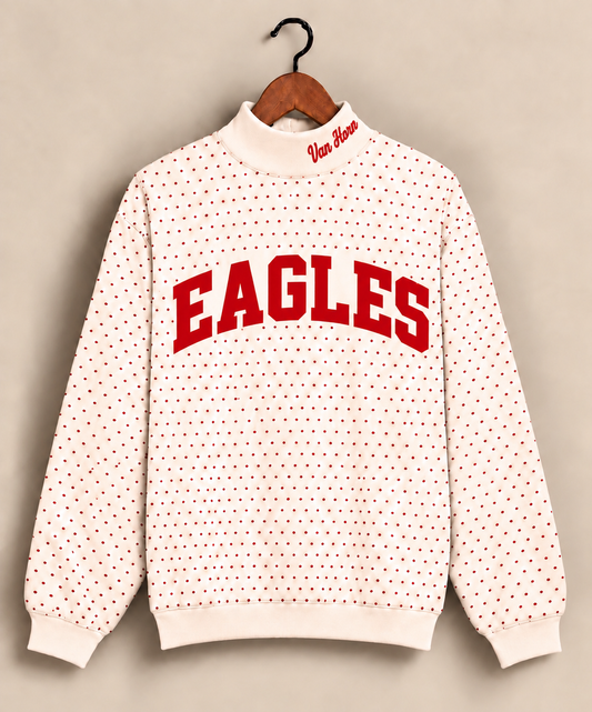 Van Horns Eagles Polkadot Mockneck