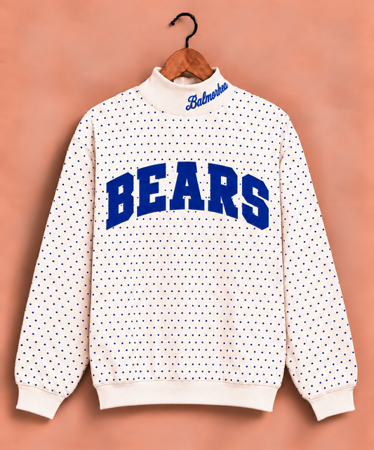 Balmorhea Bears Polkadot Mockneck