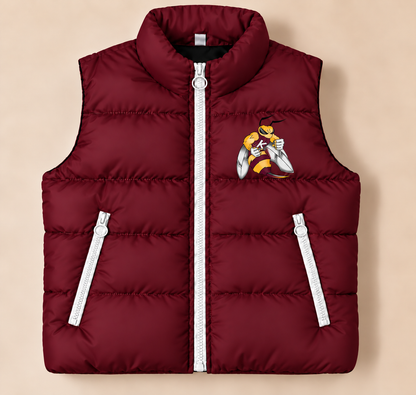 Kermit Yellow Jackets Classic Puffer Vest - PREORDER