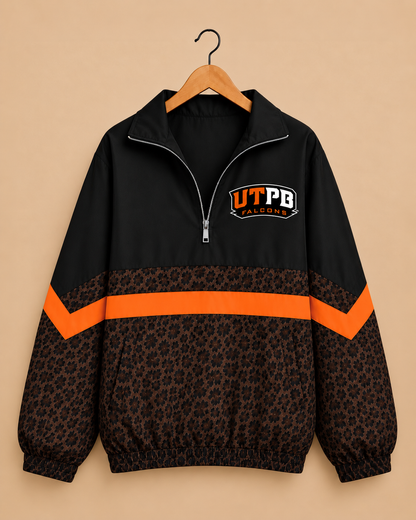 UTPB - Brown Leopard Windbreaker