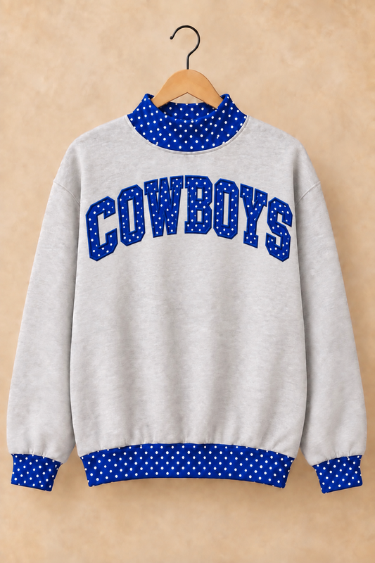 Dallas Cowboys Mockneck - Grey