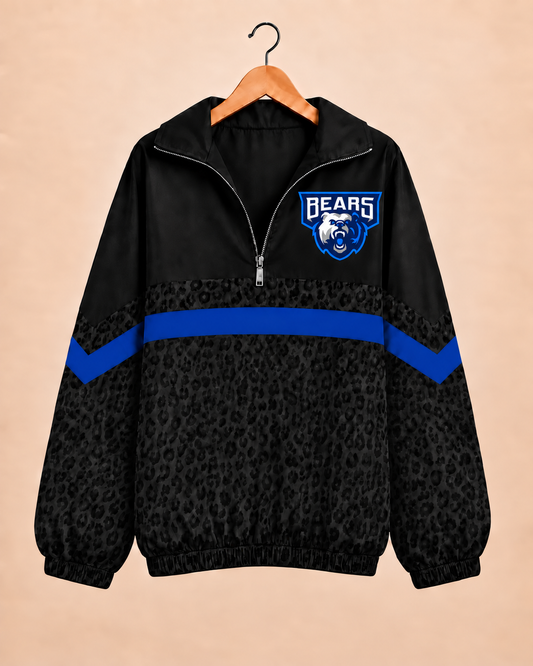Balmorhea Bears Midnight Leopard Windbreaker