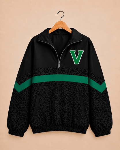 Valpo Vikings Midnight Leopard Windbreaker
