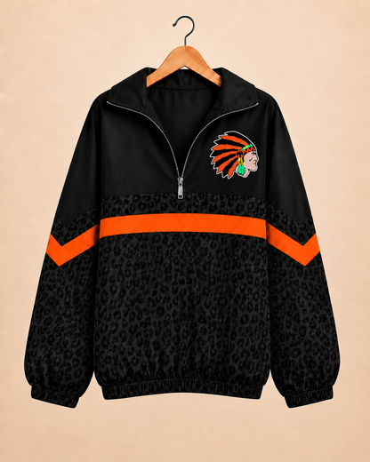 Westville Blackhawks Midnight Leopard Windbreaker