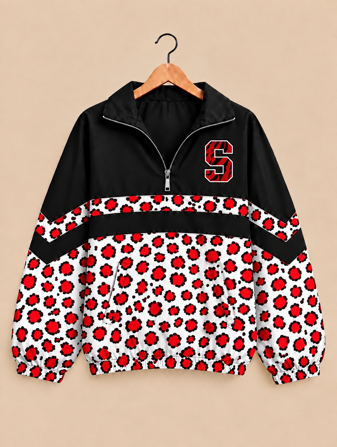 Slaton Tiger Prowler Print Windbreaker