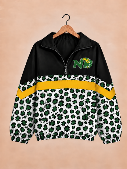 New Deal Lions Prowler Print Windbreaker