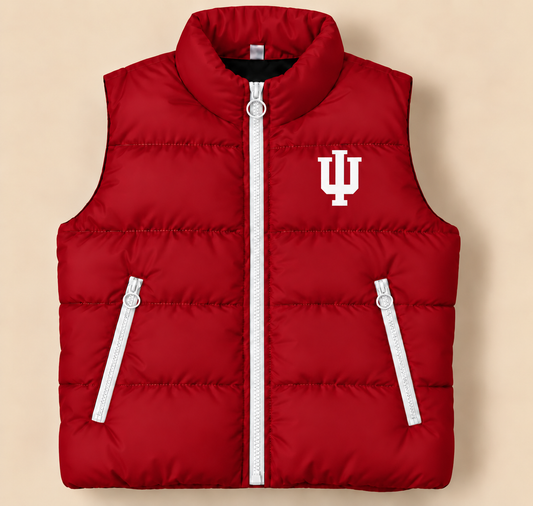 Indiana University Classic Puffer Vest - PREORDER
