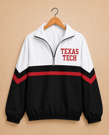 Classic Texas Tech Windbreaker - White & Black