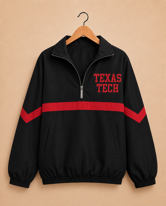 Classic Texas Tech Windbreaker - Black