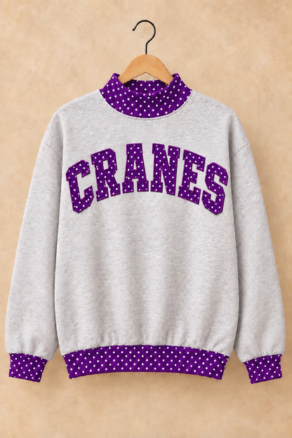 Cranes Mockneck - Grey