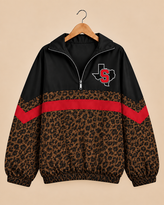 Slaton Tiger Brown Leopard Windbreaker