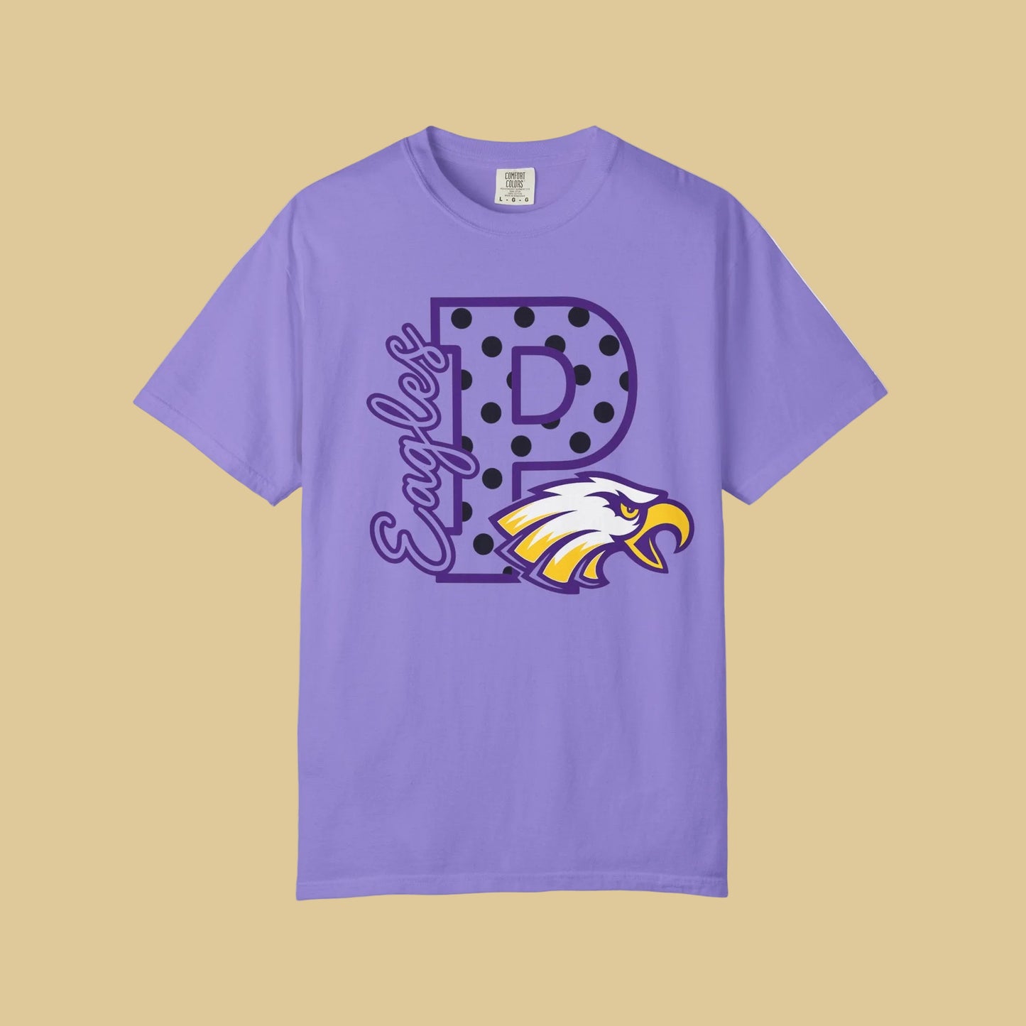 Pecos Polka Dot Pride Comfort Color Tee - 8 Colors