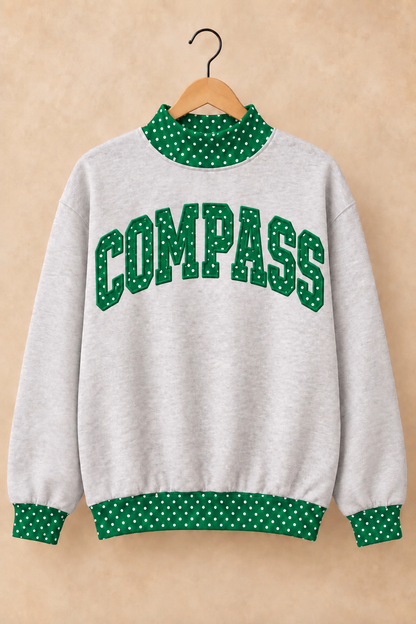 Compass Cougars Mockneck - Grey