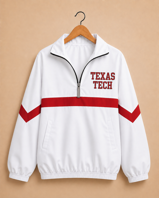 Classic Texas Tech Windbreaker - White