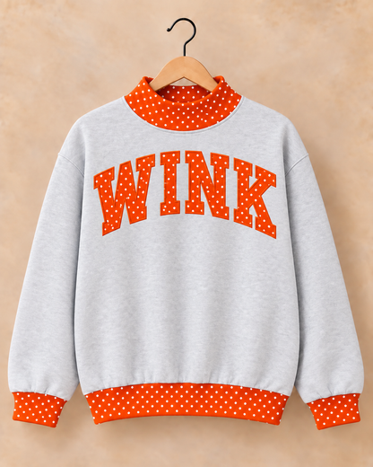 Wink Wildcats Mockneck - Grey