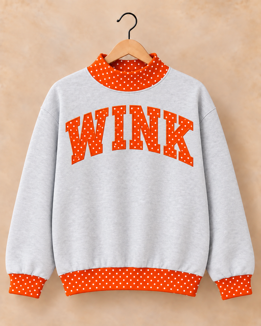 Wink Wildcats Mockneck - Grey