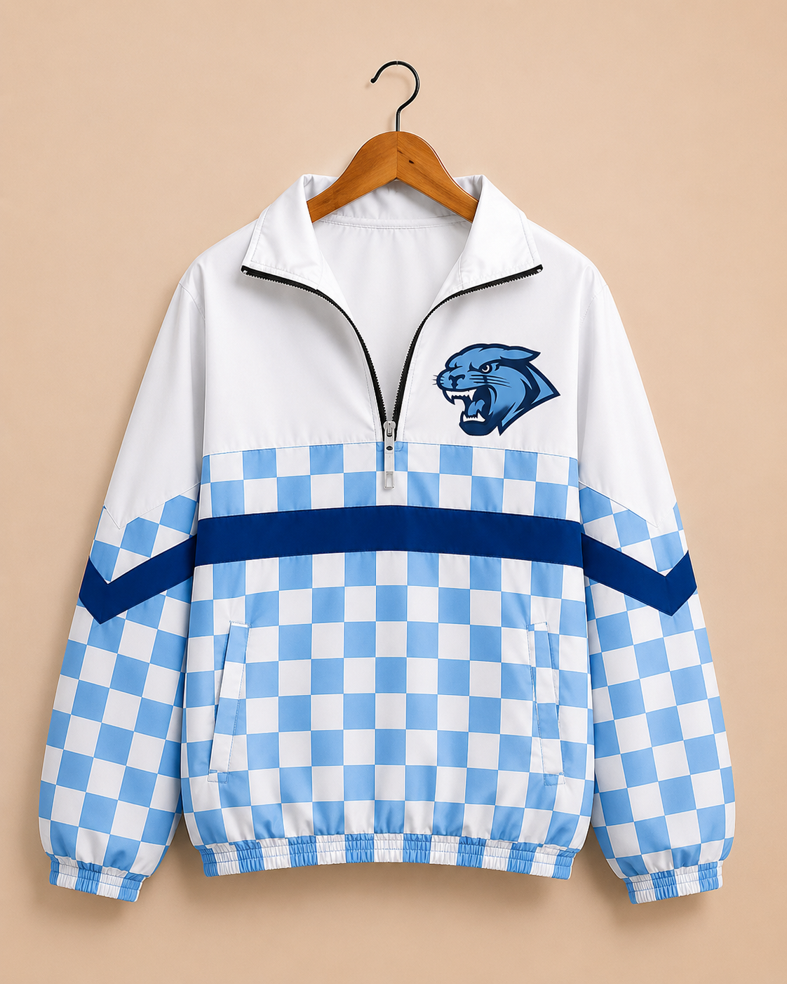 Game Day Frenship Memorial Checkered Windbreaker