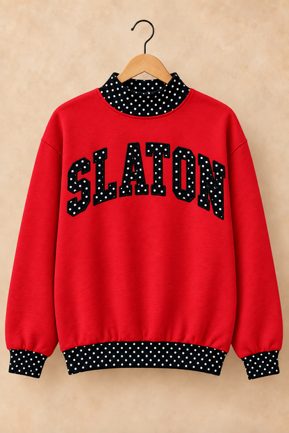 Slaton Tigers Mockneck - Red