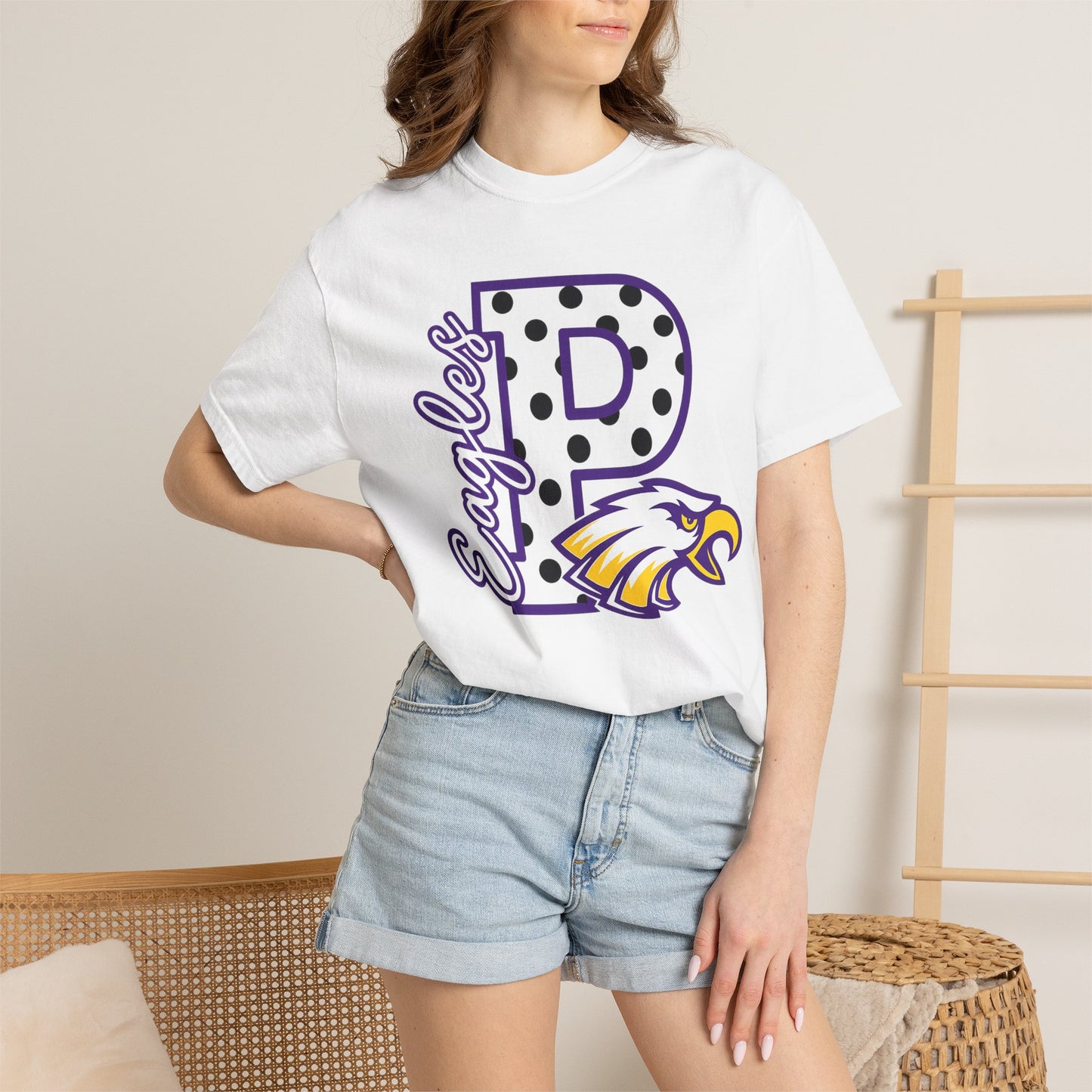Pecos Polka Dot Pride Comfort Color Tee - 8 Colors