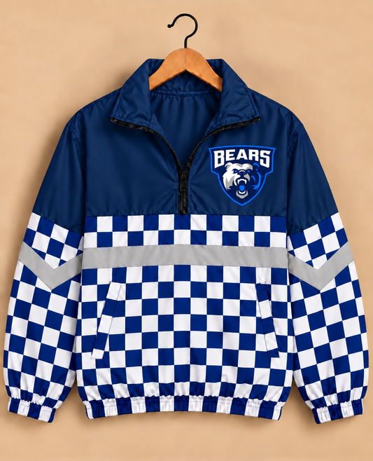 Balmorhea Bears Checkered Windbreaker