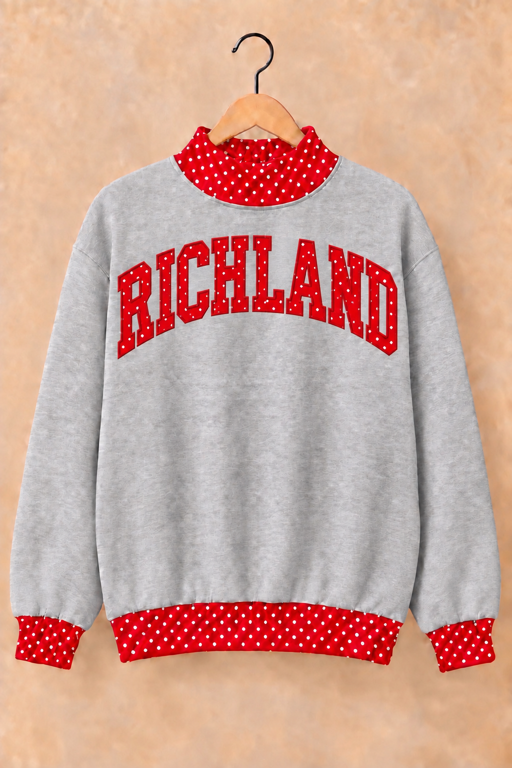 Richland Royals Mockneck - Grey