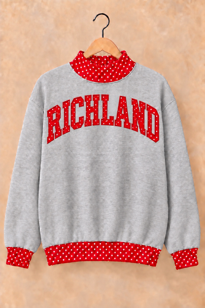 Richland Royals Mockneck - Grey
