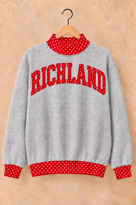 Richland Royals Mockneck - Grey