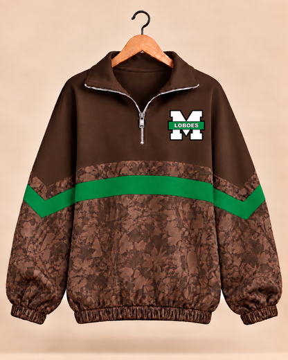 Monahans Camo Scuba Knit Pullover