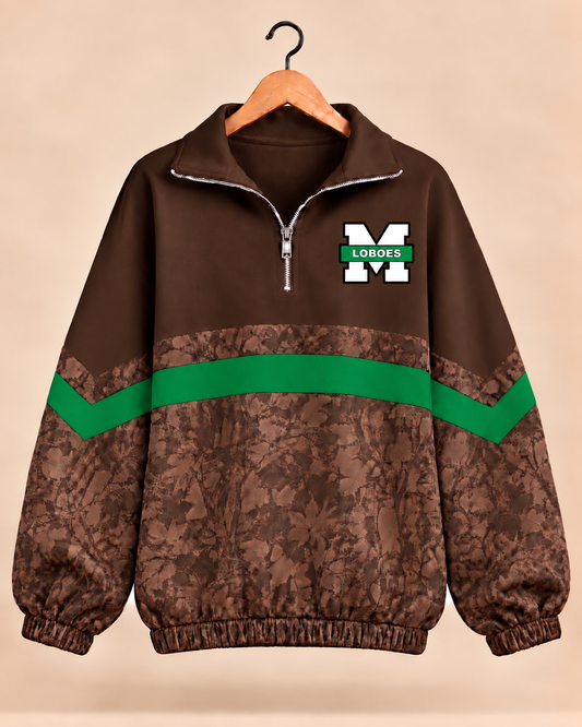 Monahans Camo Scuba Knit Pullover