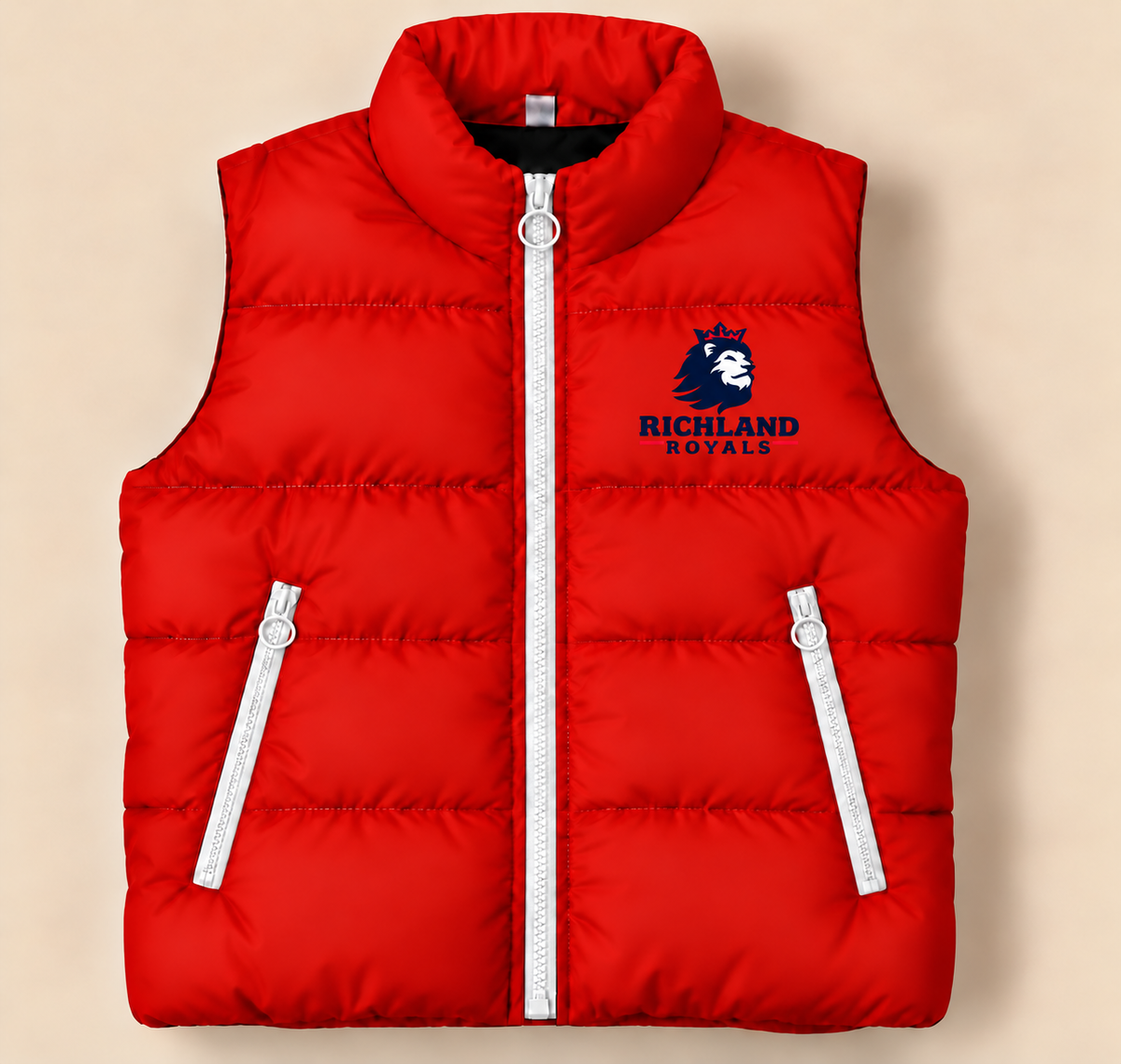 Richland Royals Classic Puffer Vest - PREORDER