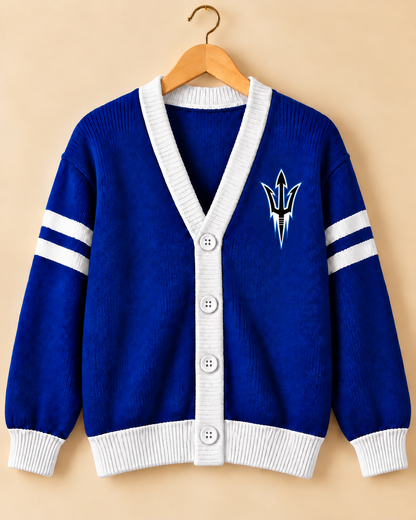 Presidio Game Day Varsity Cardigan | Adult & Children’s - white
